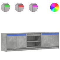 vidaXL Televizoriaus spintelė su LED, pilka, 180x34x50cm, mediena