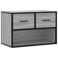 vidaXL Televizoriaus spintelė, pilka, 60x31x39,5cm, mediena ir metalas