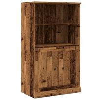 vidaXL Komoda, medienos spalvos, 60x35,5x103,5cm, apdirbta mediena