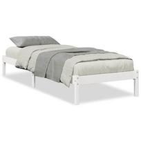 vidaXL Lovos rėmas be čiužinio, baltas, 90x210cm, pušis, itin ilgas