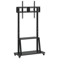 vidaXL TV stovas ant ratukų 32-90 colių ekranui, 800x600mm, 100kg
