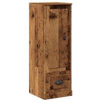 vidaXL Komoda, juodos spalvos, 36x35,5x103,5cm, apdirbta mediena