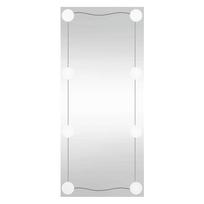 vidaXL Sieninis veidrodis su LED lemputėmis, 40x80cm, stiklas