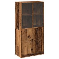 vidaXL Komoda su durelėmis, medienos, 68x37x142cm, apdirbta mediena