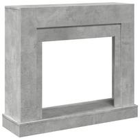 vidaXL Židinio apvadas, betono pilkas, 100x30x87,5cm, apdirbta mediena