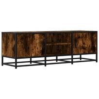 vidaXL Televizoriaus spintelė, dūminė, 120x35x41cm, mediena ir metalas