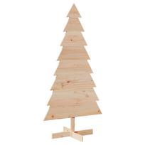vidaXL Medinė Kalėdų eglutė, 150cm, pušies medienos masyvas