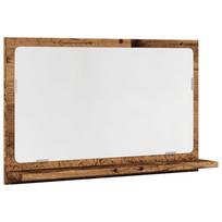 vidaXL Veidrodinė vonios spintelė, medienos, 60x11x37cm, mediena