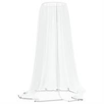 vidaXL Tinklelis nuo uodų skėčiui, baltas, Φ300x230cm, 220 tinklas