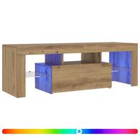 vidaXL Televizoriaus spintelė su LED, artisano, 120x36,5x40cm, mediena