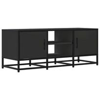 vidaXL Televizoriaus spintelė, juoda, 100x35x41cm, mediena ir metalas