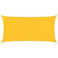 vidaXL Burė nuo saulės, geltonos spalvos, 4x7m, HDPE, 160g/m²