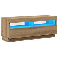 vidaXL Televizoriaus spintelė su LED, artisano, 100x35x40cm, mediena