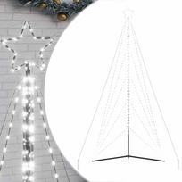vidaXL LED Kalėdų eglutė 615 LED šaltai balta 404,5 cm