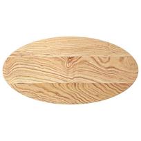 vidaXL Stalviršis, 80x40x4 cm, ąžuolo medienos masyvas, ovalo formos