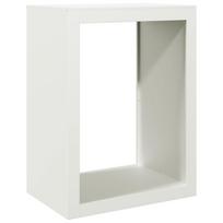 vidaXL Stovas malkoms, baltos spalvos, 60x40x80cm, plienas