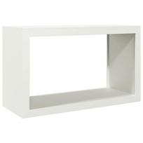 vidaXL Stovas malkoms, baltos spalvos, 100x40x60cm, plienas
