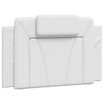 vidaXL Galvūgalio pagalvėlė, Viana, baltos spalvos, 90 cm, dirbtinė oda