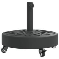 vidaXL Skėčio nuo saulės pagrindas su ratukais 38/48mm stulpams, 27kg