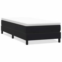 vidaXL Box Spring Lova be čiužinio Juoda 80x210 cm aksomas