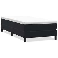 vidaXL Box Spring Lova be čiužinio Juoda 100x210 cm aksomas