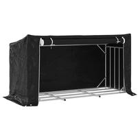 vidaXL Stovas malkoms su apdangalu nuo lietaus, 200,5x80,5x110,5cm