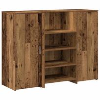 vidaXL Registratūra, medienos, 135x50x103,5 cm, apdirbta mediena