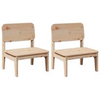 vidaXL sodo kėdės 2 vnt 60x52,5x72 cm pušies masyvo
