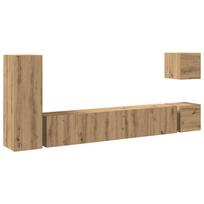 vidaXL 5 dalių sieninis televizoriaus spintelės komplektas Artisan Oak