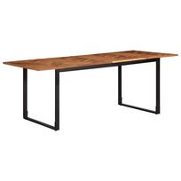 vidaXL Valgomojo stalas, 200x100x75cm, akacijos medienos masyvas