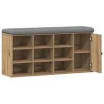 vidaXL Batų suoliukas Artisan ąžuolas 102x32x50 cm inžinerinė mediena