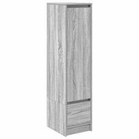 vidaXL Komoda, pilkos ąžuolo spalvos 29,5x34x119,5 cm apdirbta mediena