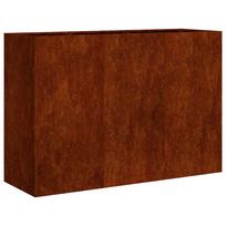 vidaXL Lovelis, rūdžių, 120x40x80cm, oro sąlygoms atsparus plienas