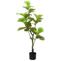 vidaXL Dirbtinis fikusas, žalios spalvos, 125cm, 30 lapai