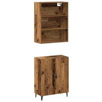 vidaXL indauja su sienine spintele Old Wood Engineered Wood