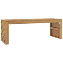 vidaXL kavos staliukas 110x35x38 cm medžio masyvo tiko