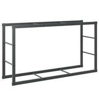 vidaXL Malkų lentyna Juoda 110x30x61 cm Plienas