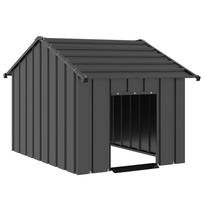 vidaXL šunų namelis su stogu 83x130x85 cm cinkuoto plieno
