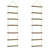 vidaXL sienų dekoracijos kopėčios formos 2 vnt 30x100 cm