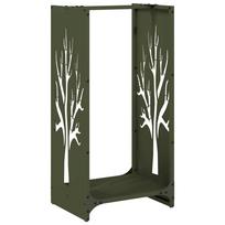 vidaXL Stovas malkoms, 40x30x80 cm, šaltai valcuotas plienas
