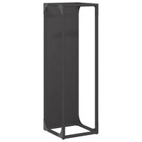 vidaXL Malkų lentyna Juoda 25x25x80 cm Šaltai valcuotas plienas