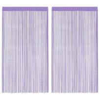 vidaXL Virvelinės užuolaidos, 2vnt., 140x250cm, violetinės spalvos