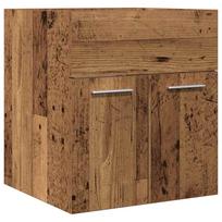 vidaXL vonios kambario kriauklės spintelė sena mediena 41x38,5x46 cm