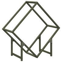 vidaXL Malkų lentyna Olive Green 60x25x60 cm Šaltai valcuotas plienas