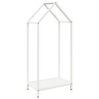 vidaXL Malkų lentyna, baltas, 40x25x90 cm, šaltai valcuotas plienas