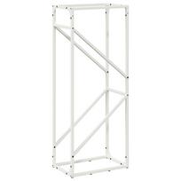 vidaXL Malkų lentyna, baltas, 40x25x100 cm, šaltai valcuotas plienas