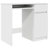 vidaXL Rašomasis stalas, baltos spalvos, 86x49x76 cm, apdirbta mediena