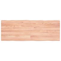 vidaXL Stalviršis, šviesiai rudas, 140x50x(2-4) cm, medienos masyvas