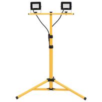 vidaXL LED prožektorius su trikoju, šaltos baltos spalvos, 2x20W