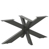 vidaXL Kavos staliuko koja, voro formos, antracito spalvos, 98x58x(42-43) cm, plienas
